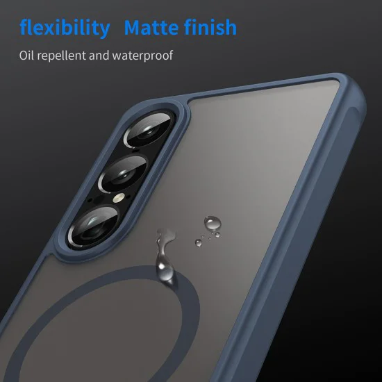 Калъф за Sony Xperia 1 VIII - HaloFrost II MagSafe - Techsuit - Син