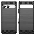 Калъф за Sony Xperia 10 VIII - Carbon Silicone - Techsuit - Черен