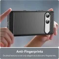 Калъф за Sony Xperia 10 VIII - Carbon Silicone - Techsuit - Черен