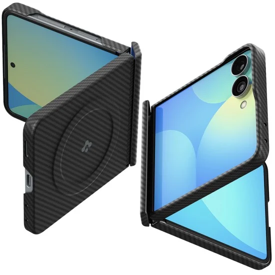 Калъф Spigen Air Skin Aramid MagFit (ACS11513) - Samsung Galaxy Z Flip8 - Черен