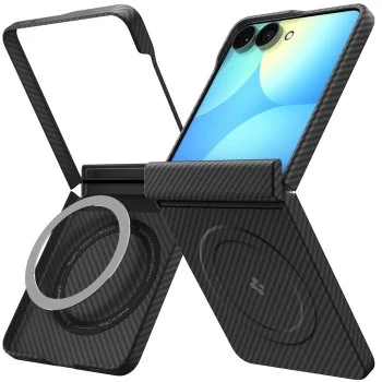 Калъф Spigen Air Skin Aramid MagFit (ACS11513) - Samsung Galaxy Z Flip8 - Черен