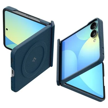Калъф Spigen Air Skin Aramid MagSafe (ACS11514) - Samsung Galaxy Z Flip8 - Тъмно син