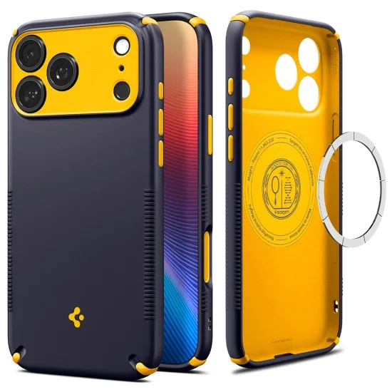 Калъф Spigen Caseology Nano Pop Hybrid MagSafe (ACS12175) - iPhone 18 Pro / iPhone 17 Pro - Тъмносин