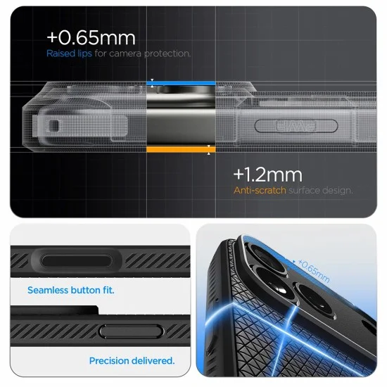 Калъф Spigen Liquid Air (ACS12111) - iPhone 18 Pro Max / iPhone 17 Pro Max - Матово черен