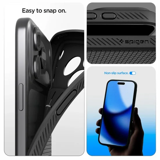 Калъф Spigen Liquid Air (ACS12111) - iPhone 18 Pro Max / iPhone 17 Pro Max - Матово черен