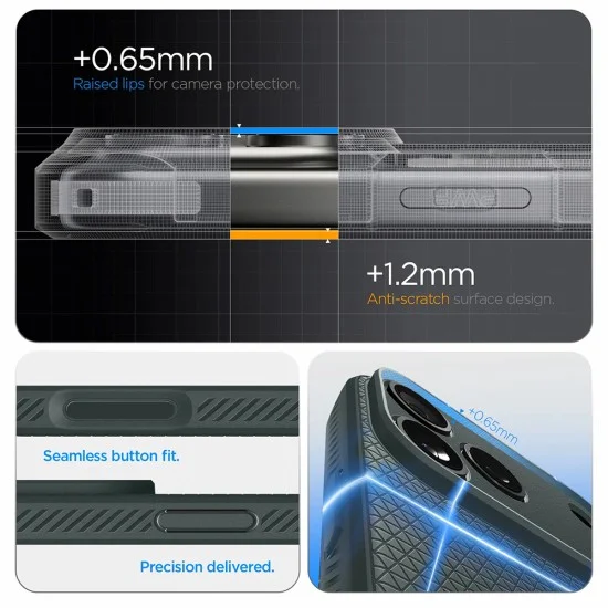 Калъф Spigen Liquid Air (ACS12113) - iPhone 18 Pro Max / iPhone 17 Pro Max - Тъмнозелен