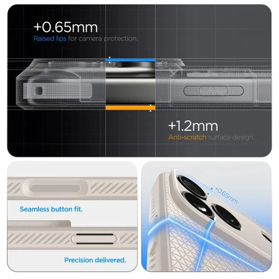 Калъф Spigen Liquid Air (ACS12114) - iPhone 18 Pro Max / iPhone 17 Pro Max - Сив
