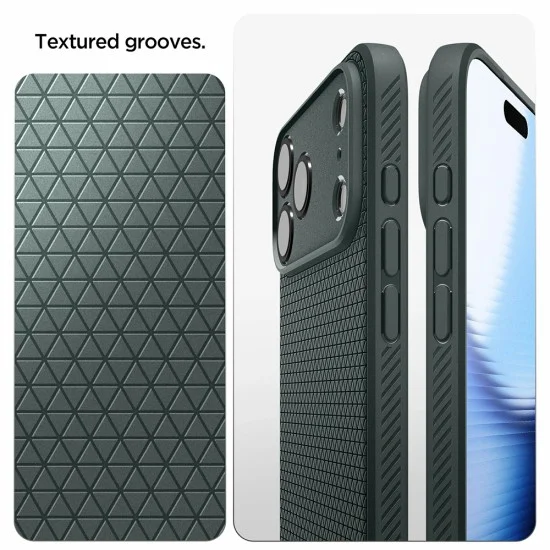 Калъф Spigen Liquid Air (ACS12151) - iPhone 18 Pro / iPhone 17 Pro - Тъмнозелен