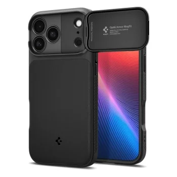 Калъф Spigen Optik Armor MagFit (ACS09953) - iPhone 18 Pro / iPhone 17 Pro - Черен