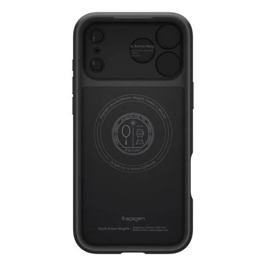 Калъф Spigen Optik Armor MagFit (ACS09953) - iPhone 18 Pro / iPhone 17 Pro - Черен