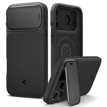 Калъф Spigen Optik Armor MagSafe (ACS09900) - iPhone 17 Pro Max / iPhone 18 Pro Max - Черен