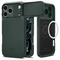 Калъф Spigen Optik Armor MagSafe (ACS09954) - iPhone 18 Pro / iPhone 17 Pro - Зелен