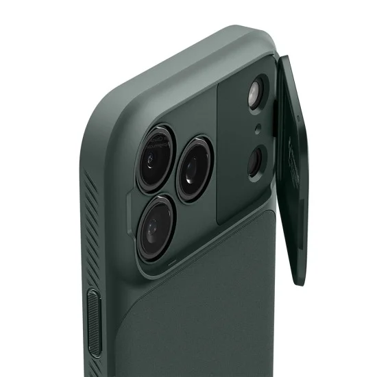 Калъф Spigen Optik Armor MagSafe (ACS09954) - iPhone 18 Pro / iPhone 17 Pro - Зелен