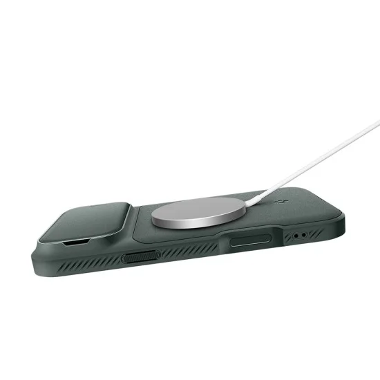 Калъф Spigen Optik Armor MagSafe (ACS09954) - iPhone 18 Pro / iPhone 17 Pro - Зелен
