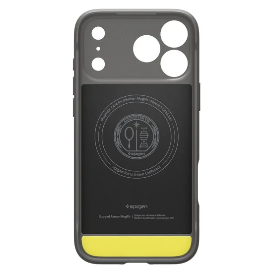 Калъф Spigen Rugged Armor MagSafe (ACS12148) - iPhone 18 Pro / iPhone 17 Pro - Сив
