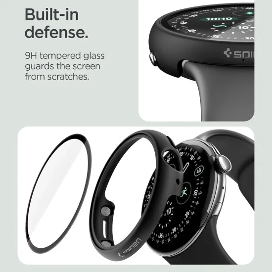 Калъф Spigen - Thin Fit 360 (ACS11746) - Google Pixel Watch 4 45mm / Watch 5 45mm - Черен