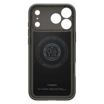 Калъф Spigen Thin Fit MagSafe (ACS12107) - iPhone 18 Pro Max / iPhone 17 Pro Max - Сив / Графит