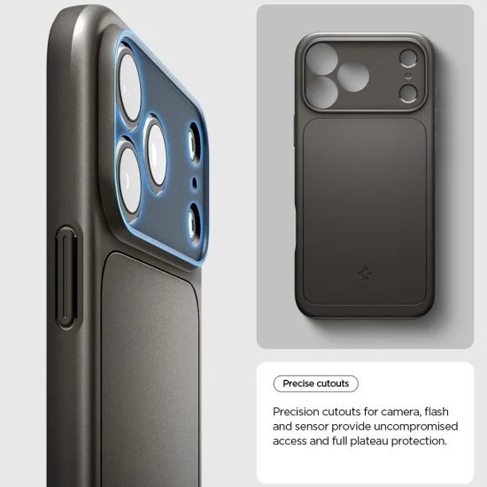 Калъф Spigen Thin Fit MagSafe (ACS12107) - iPhone 18 Pro Max / iPhone 17 Pro Max - Сив / Графит