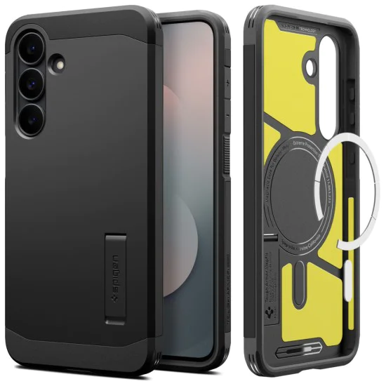 Калъф Spigen Tough Armor MagSafe – Samsung Galaxy S25 FE – Черен