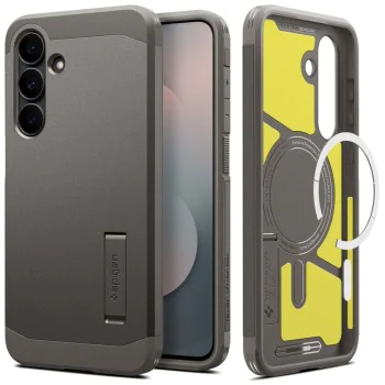 Калъф Spigen Tough Armor MagSafe – Samsung Galaxy S25 FE – Гънметал