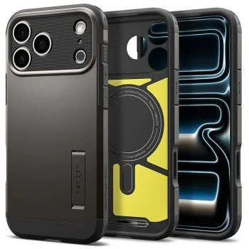 Калъф Spigen Tough Armor T MagSafe (ACS12137) - iPhone 18 Pro Max / iPhone 17 Pro Max - Сив / Графит