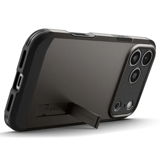 Калъф Spigen Tough Armor T MagSafe (ACS12174) - iPhone 18 Pro / iPhone 17 Pro - Сив / Графит