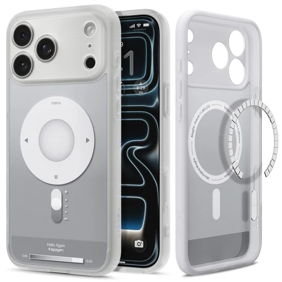 Калъф Spigen Ultra Hybrid Classic MagSafe (ACS12167) - iPhone 18 Pro / iPhone 17 Pro - Сребрист