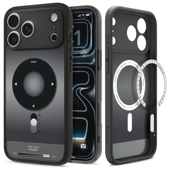 Калъф Spigen Ultra Hybrid Classic MagSafe (ACS12168) - iPhone 18 Pro / iPhone 17 Pro - Черен