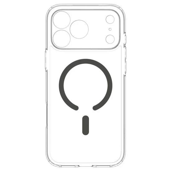 Калъф Spigen - Ultra Hybrid MagSafe (ACS12119) - iPhone 18 Pro Max / iPhone 17 Pro Max - Прозрачен / Сив