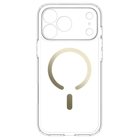Калъф Spigen - Ultra Hybrid MagSafe (ACS12120) - iPhone 18 Pro Max / iPhone 17 Pro Max - Прозрачен / Златен