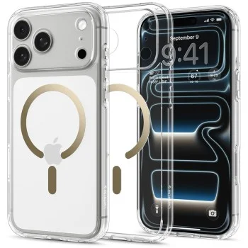 Калъф Spigen - Ultra Hybrid MagSafe (ACS12120) - iPhone 18 Pro Max / iPhone 17 Pro Max - Прозрачен / Златен