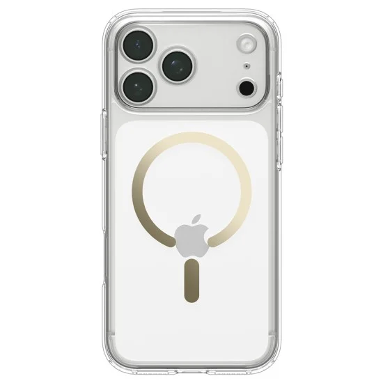 Калъф Spigen - Ultra Hybrid MagSafe (ACS12120) - iPhone 18 Pro Max / iPhone 17 Pro Max - Прозрачен / Златен