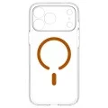 Калъф Spigen - Ultra Hybrid MagSafe (ACS12122) - iPhone 18 Pro Max / iPhone 17 Pro Max - Прозрачен / Оранжев