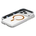 Калъф Spigen - Ultra Hybrid MagSafe (ACS12122) - iPhone 18 Pro Max / iPhone 17 Pro Max - Прозрачен / Оранжев