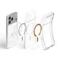 Калъф Spigen - Ultra Hybrid MagSafe (ACS12122) - iPhone 18 Pro Max / iPhone 17 Pro Max - Прозрачен / Оранжев