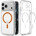 Калъф Spigen - Ultra Hybrid MagSafe (ACS12122) - iPhone 18 Pro Max / iPhone 17 Pro Max - Прозрачен / Оранжев
