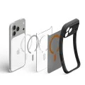 Калъф Spigen - Ultra Hybrid MagSafe (ACS12125) - iPhone 18 Pro Max / iPhone 17 Pro Max - Черен / Оранжев