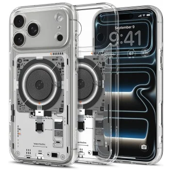 Калъф Spigen Ultra Hybrid MagSafe (ACS12129) - iPhone 18 Pro Max / iPhone 17 Pro Max - Сив
