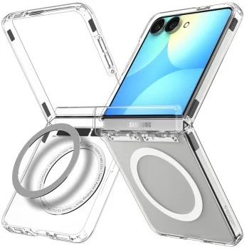 Калъф Spigen Ultra Hybrid Pro MagFit (ACS11524) - Samsung Galaxy Z Flip8 - Прозрачен