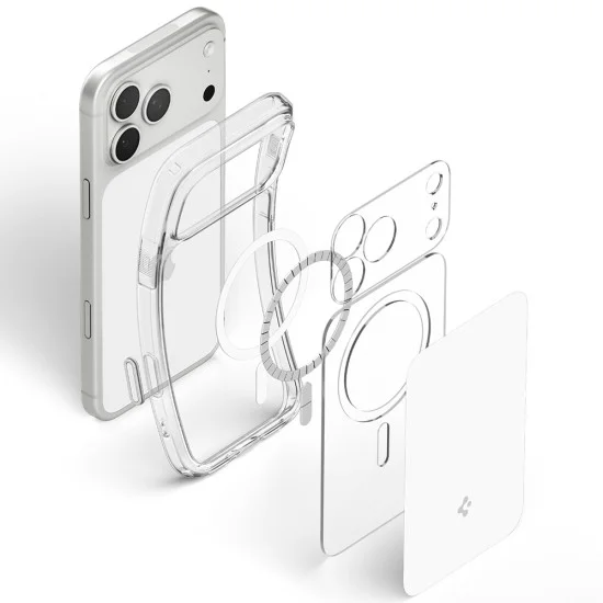 Калъф Spigen - Ultra Hybrid T MagSafe (ACS12169) - iPhone 18 Pro / iPhone 17 Pro - Бял