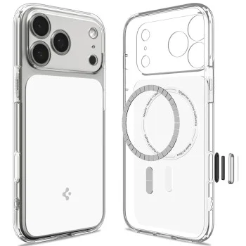 Калъф Spigen - Ultra Hybrid T MagSafe (ACS12169) - iPhone 18 Pro / iPhone 17 Pro - Бял