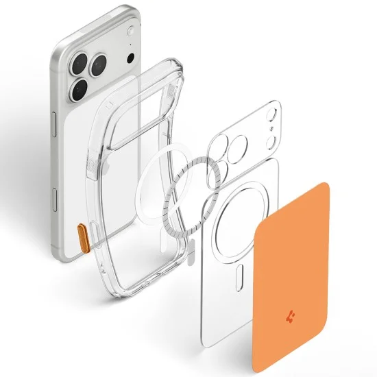 Калъф Spigen Ultra Hybrid T MagSafe (ACS12170) - iPhone 18 Pro / iPhone 17 Pro - Оранжев