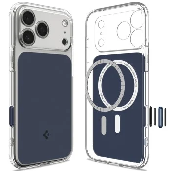 Калъф Spigen - Ultra Hybrid T MagSafe (ACS12172) - iPhone 18 Pro / iPhone 17 Pro - Син
