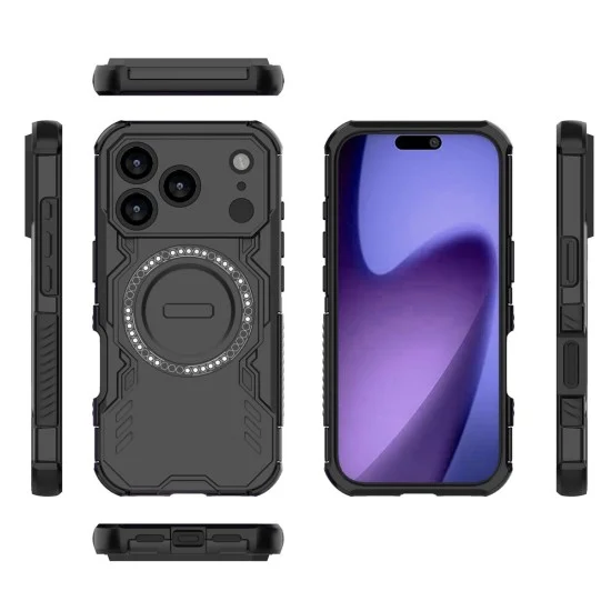 Калъф Techsuit ArmorMag Case - iPhone 18 Pro / iPhone 17 Pro - Черен
