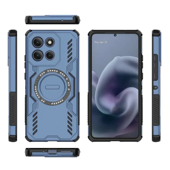 Калъф – Techsuit ArmorMag – Motorola Moto G86 Power – Син
