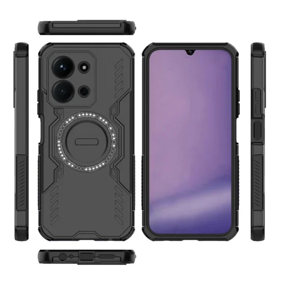 Калъф – Techsuit ArmorMag – Xiaomi Redmi 15C 4G / Redmi 15C 5G – Черен