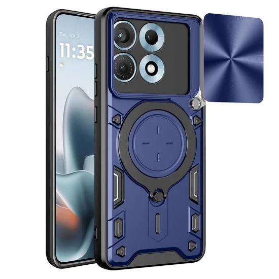 Калъф Techsuit CamGuard Pro - Motorola Edge 70 Max - Син