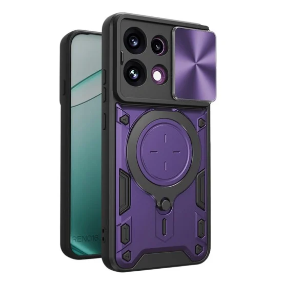 Калъф Techsuit CamGuard Pro - Oppo Reno16 F / Reno16 FS - Лилав