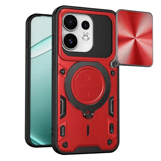 Калъф Techsuit CamGuard Pro - Oppo Reno16 / Reno16 Pro - Червен