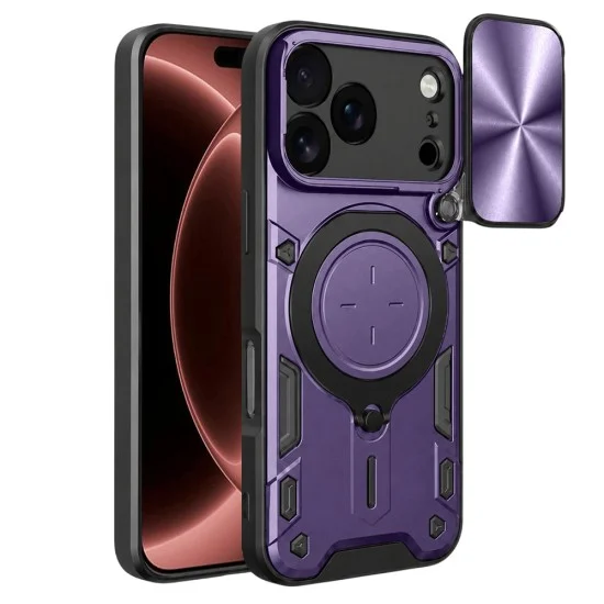 Калъф Techsuit CamGuard Pro - iPhone 18 Pro Max / iPhone 17 Pro Max - Лилав